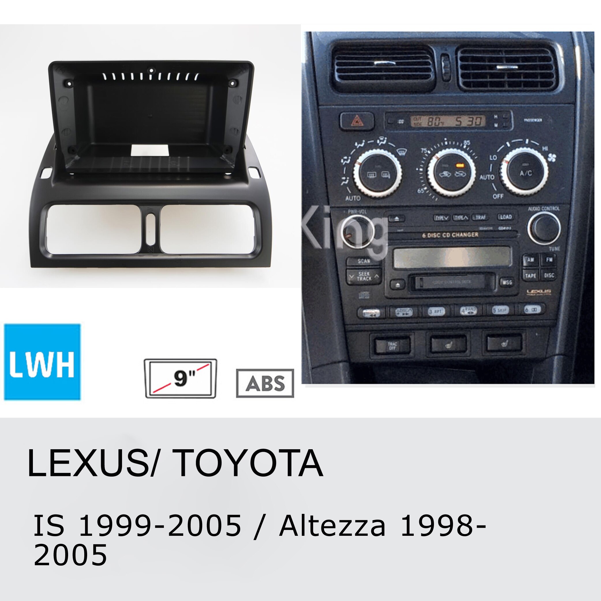 LEXUS IS 1999-2005  9 inch Car Fascia  г, ..